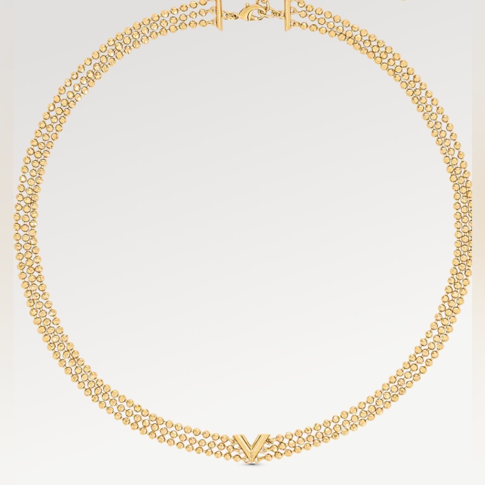 LV Essential V Skin Necklace